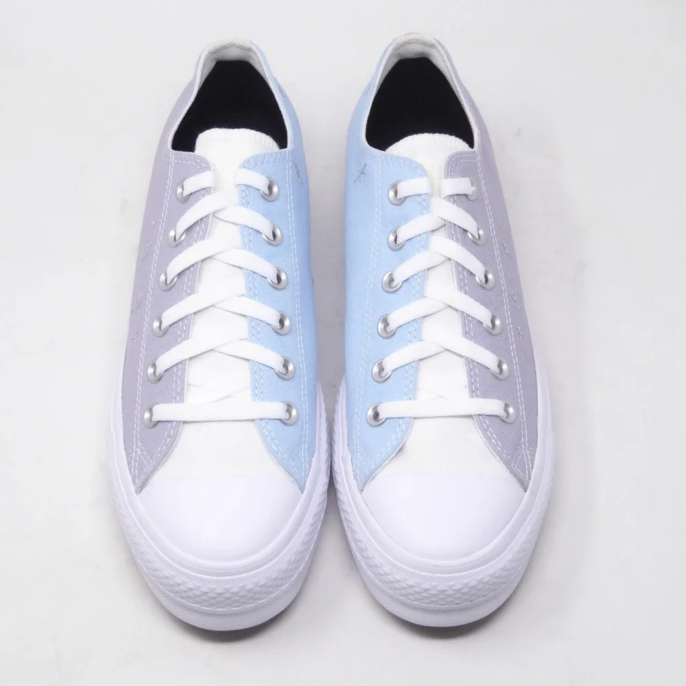NEW Converse Women Move Platform Purple Blue Chuck Taylor All Star Star 9.5